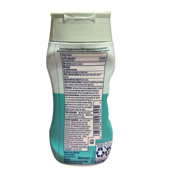 Coppertone Pure & Simple, Kids, 100% Mineral Sun Protection, SPF 50, 6 fl oz - Picture 2 of 2